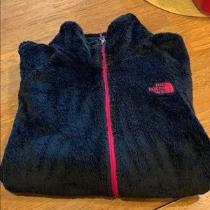 North Face fuzzy coat